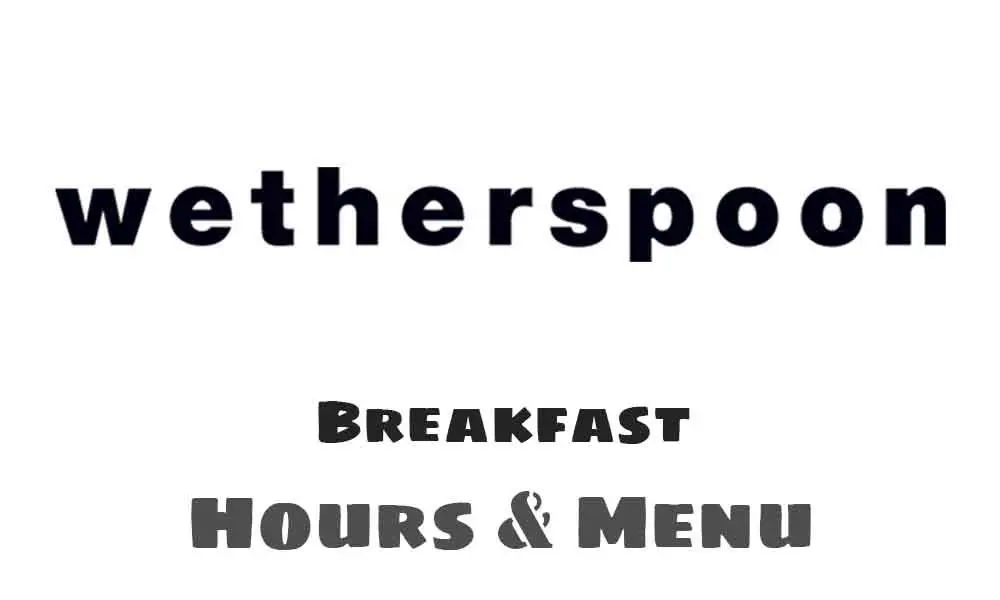 wetherspoons breakfast times