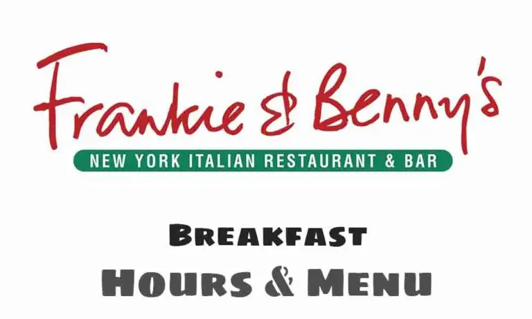 Frankie and Benny’s Breakfast Times & Menu